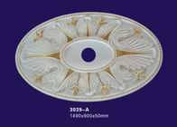 Gouden het Plafondmedaillon van het Tekenings Artistieke Polyurethaan/Lampschijf voor Plafonddecoratie