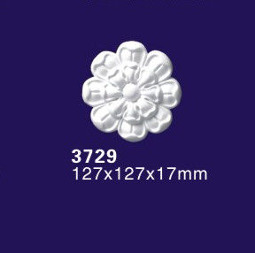 Het Polyurethaanornamenten van het bloemontwerp/Onlay/Applique voor het Plafond van de Muurdeur