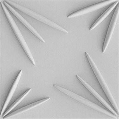 Blauwe Binnenlandse de Muurcomités van Kleuren 3D pvc, In reliëf gemaakte Comité Behang/Plafonddecoratie